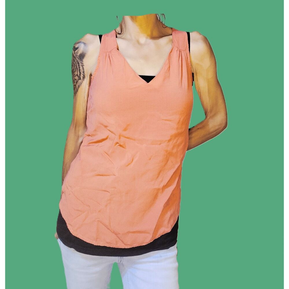 Old Navy Rich Pink Racerback Tank Top Size XS | Keyhole Back Flowy Rayon